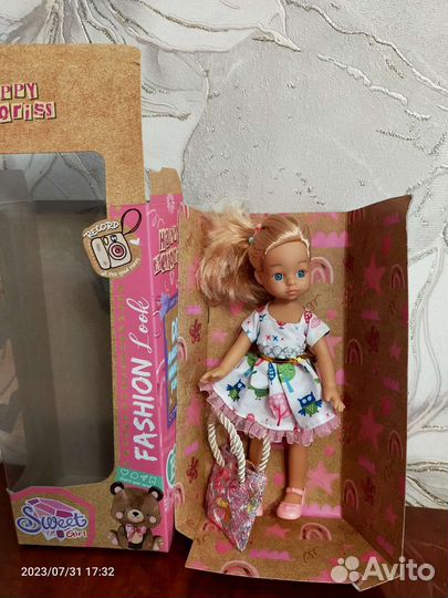 Куколка виниловая, аналог мини Паола Рейна, новая