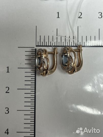 Золотые серьги 585 проба. Арт121