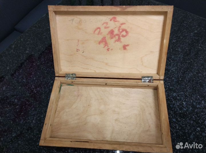 Шкатулка деревянная СССР, винтаж, редкость