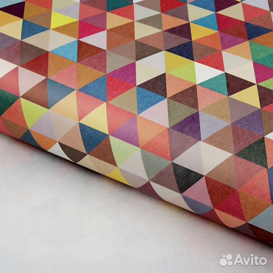 Бумага упаковочная крафт с рисунком