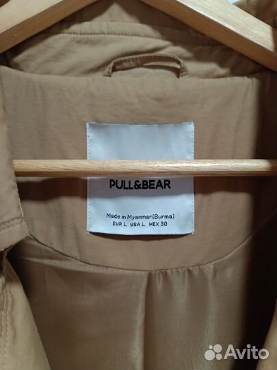 Тренч женский pull&bear оверсайз 48-50-52