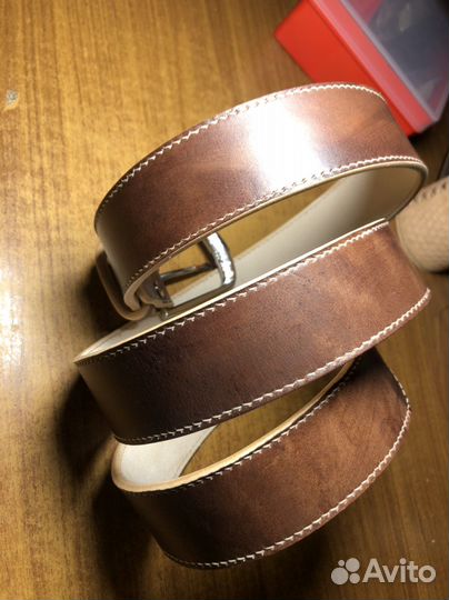 Мужской кожаный ремень
