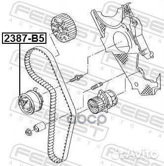 Ролик натяжителя ремня грм 2387-B5 Febest