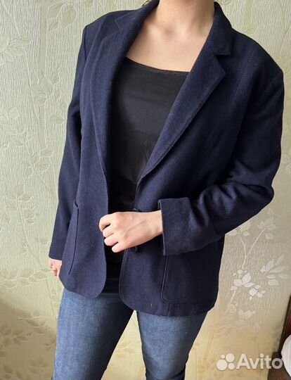 Винтажный пиджак Luhta из шерсти