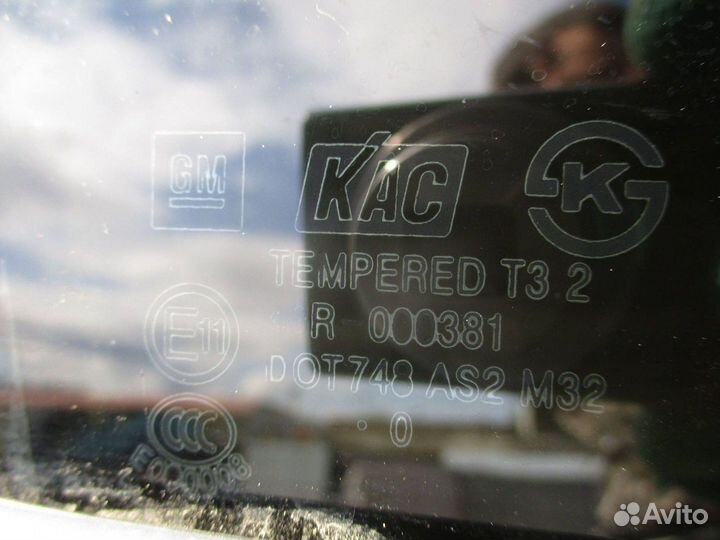 Стекло двери задней правой Chevrolet Lacetti