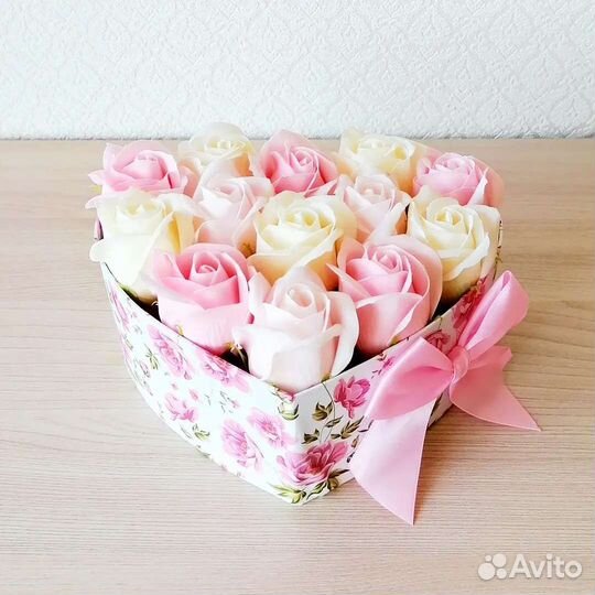 Букет из мыльных роз