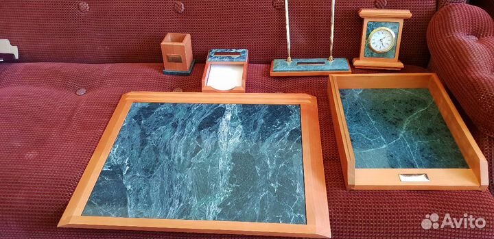 Настольный набор из натурального камня