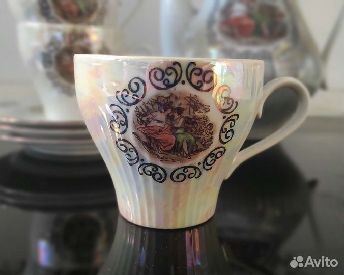 Чайный сервиз Мадонна гдр 6 персон