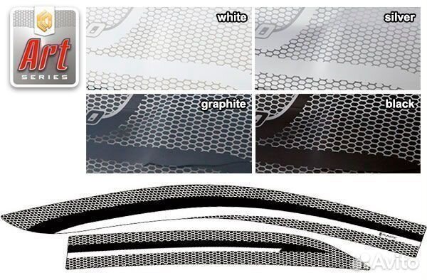 Ветровики ART черн Toyota Corolla Axio 2006-2012