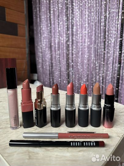 Помада MAC; Bobbi Brown; Clinique,карандаш для губ