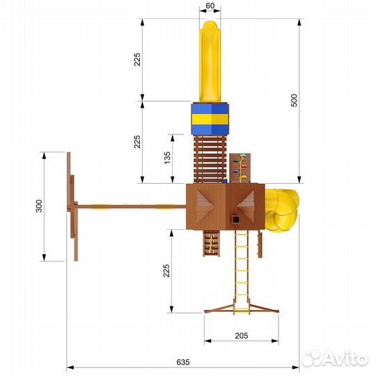 Детский игровой комплекс New Sunrise Форт-6