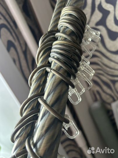 Карниз двухрядный настенный бу