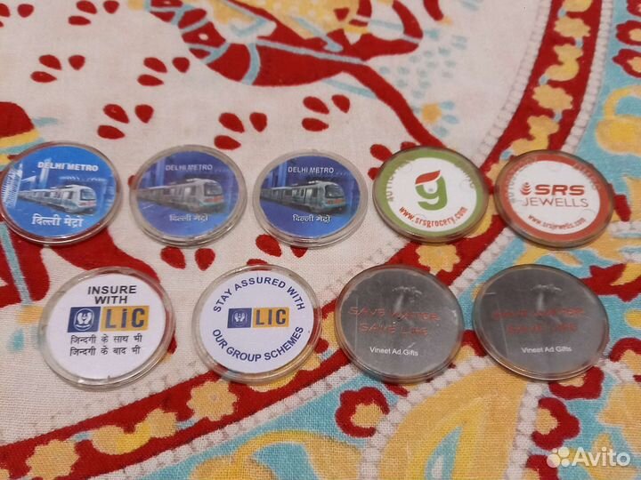 Жетоны метро Дели (Индия)