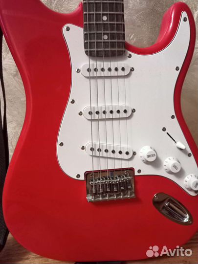 Fender Squier MM Stratocaster Hard Tail Red