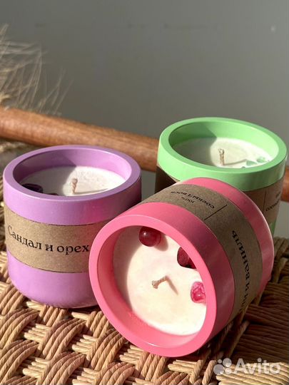 Свечи ручная работа, аромасвечи, аромасаше
