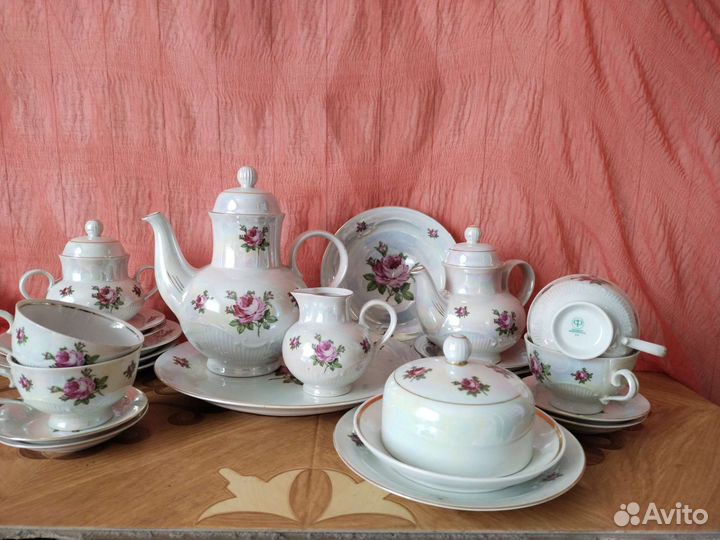 Сервиз чайный роза гдр