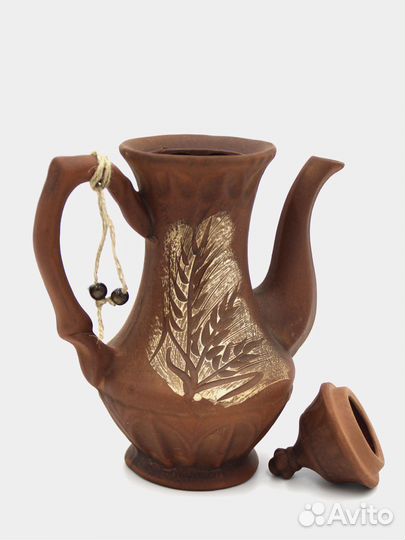Чайник, кофейник с узором из красной глины 0,75 л