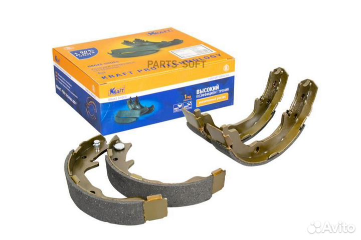 Kraft KT091566 Колодки тормозные mitsubishi lancer