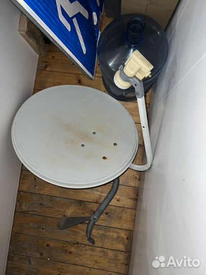 Антенна спутниковая рабочая с новым приемником