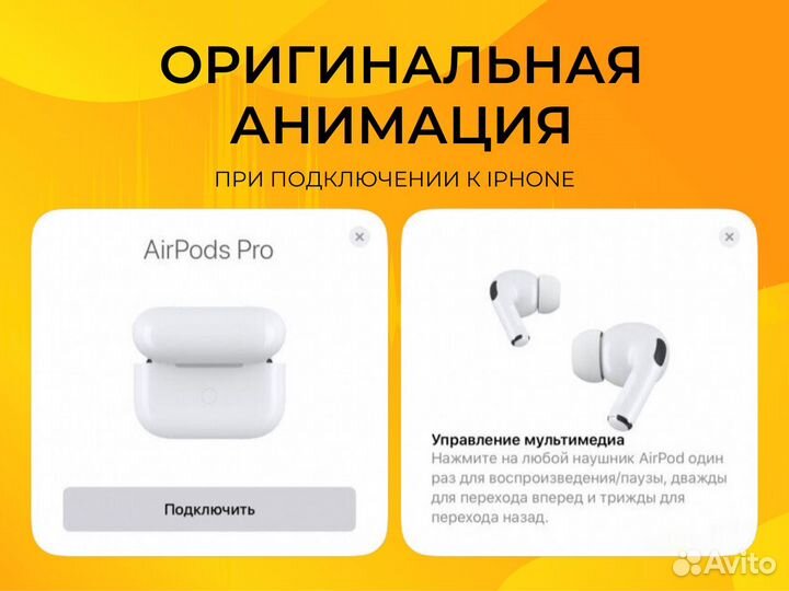 Наушники AirPods Pro 2 New 2023 (Чехол+Гарантия)