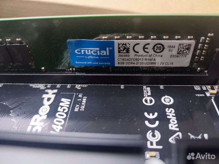 ASRock J4005M + DDR4 8Gb