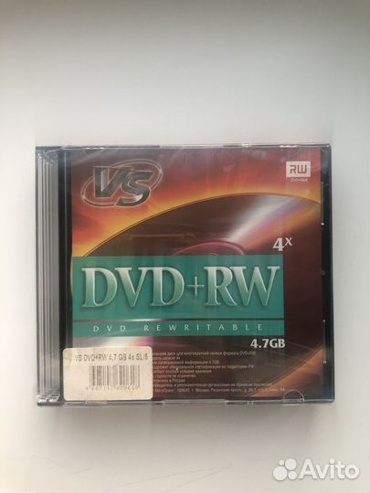 Болванка dvd+rw 4,7GB