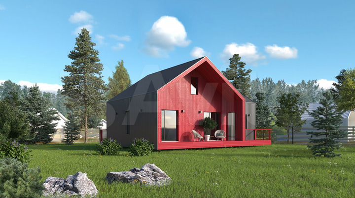 Дом 77 м² на участке 13 сот.