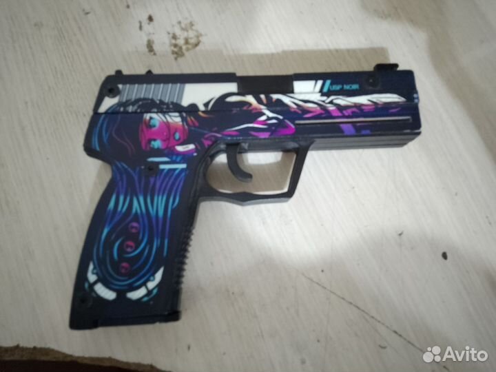 Деревянный пистолет резинкострел