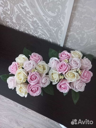 Букет из мыльных роз