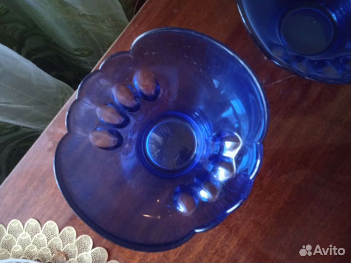 Вазы комплект цветное стекло