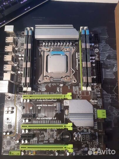 Материнская плата 2011 + xeon e5 2667v2 + 16 Гб