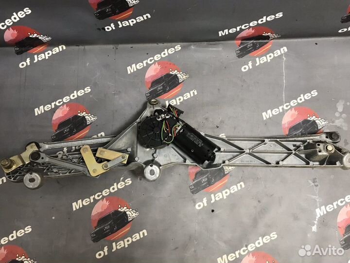 Трапеция дворников в сборе с мотором w220