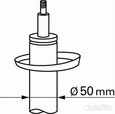 Амортизатор перед прав / лев skoda octavia ii (1z3