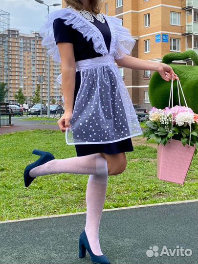Школьный фартук и платье