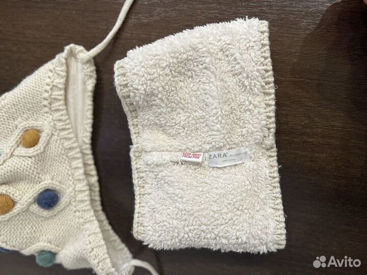 Шапка и снуд для девочки zara