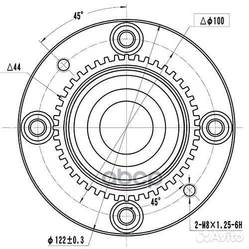 Ступица задняя зад лев Z89273R Zikmar