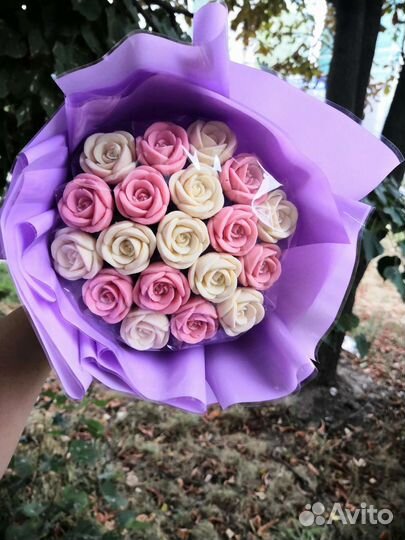 Шоколадная роза 19 шт