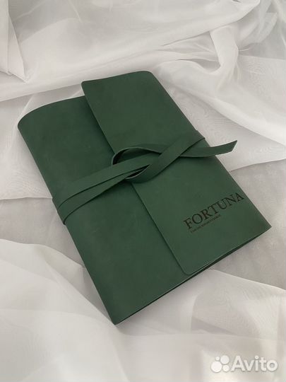 Ежедневник на кольцах из кожи