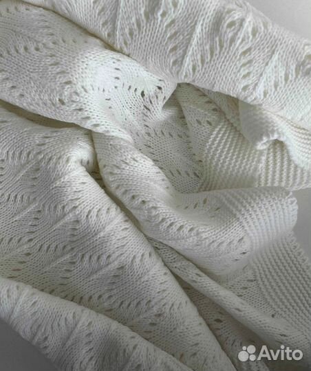 Плед детский вязаный новый