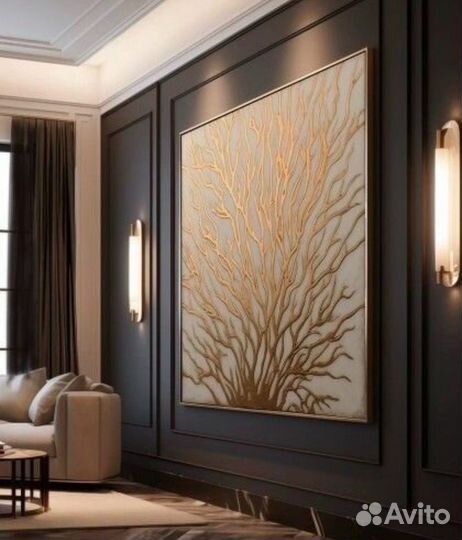 Картина дерево. Картина аффирмация на деньги