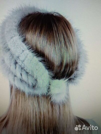 Новые повязки на голову из вязаной норки