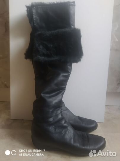 Зимние женские сапоги натуральная кожа 37