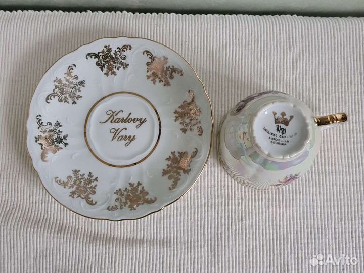 Чашка с блюдцем. Фарфор. Чехия