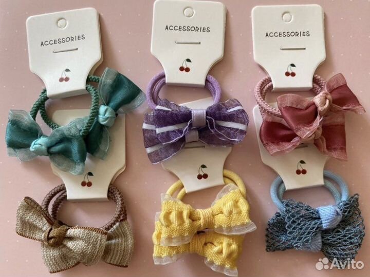 Бантики резинки заколки