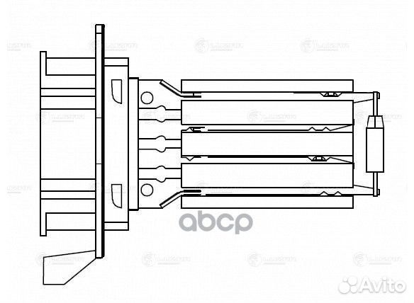 Резистор вентилятора отопителя LFR0997 luzar