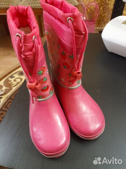 Детские резиновые сапоги
