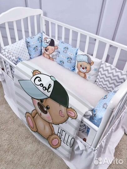 Новый набор бортиков +одеяло