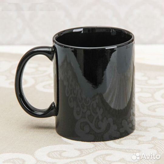 Кружка хамелеон Заряд энергии, 350 мл, цвет чёрный