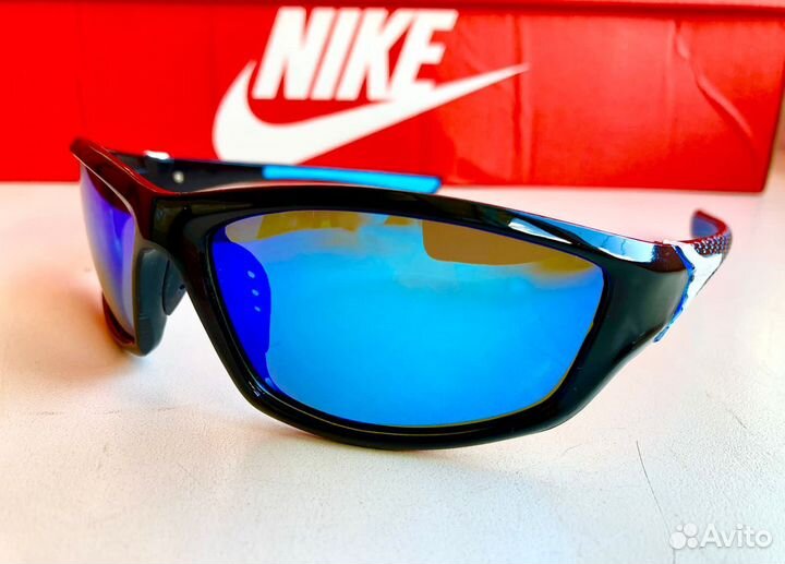 Очки поляризационные зеркальные чёрные