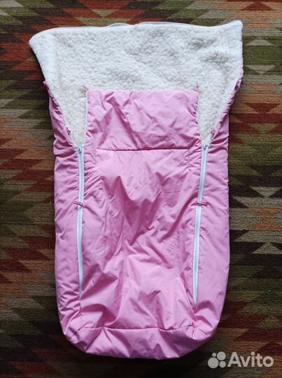 Конверт тёплый зимний на овчине